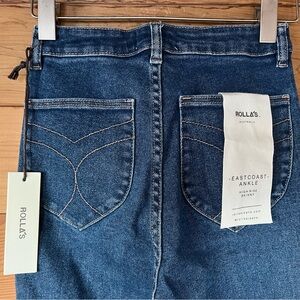 NWT ROLLA’S Eastcoast Ankle High Rise Skinny Jeans